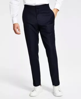 Alfani Men's Slim Fit Navy Diamond Grid Dress Pants 30 x 32
