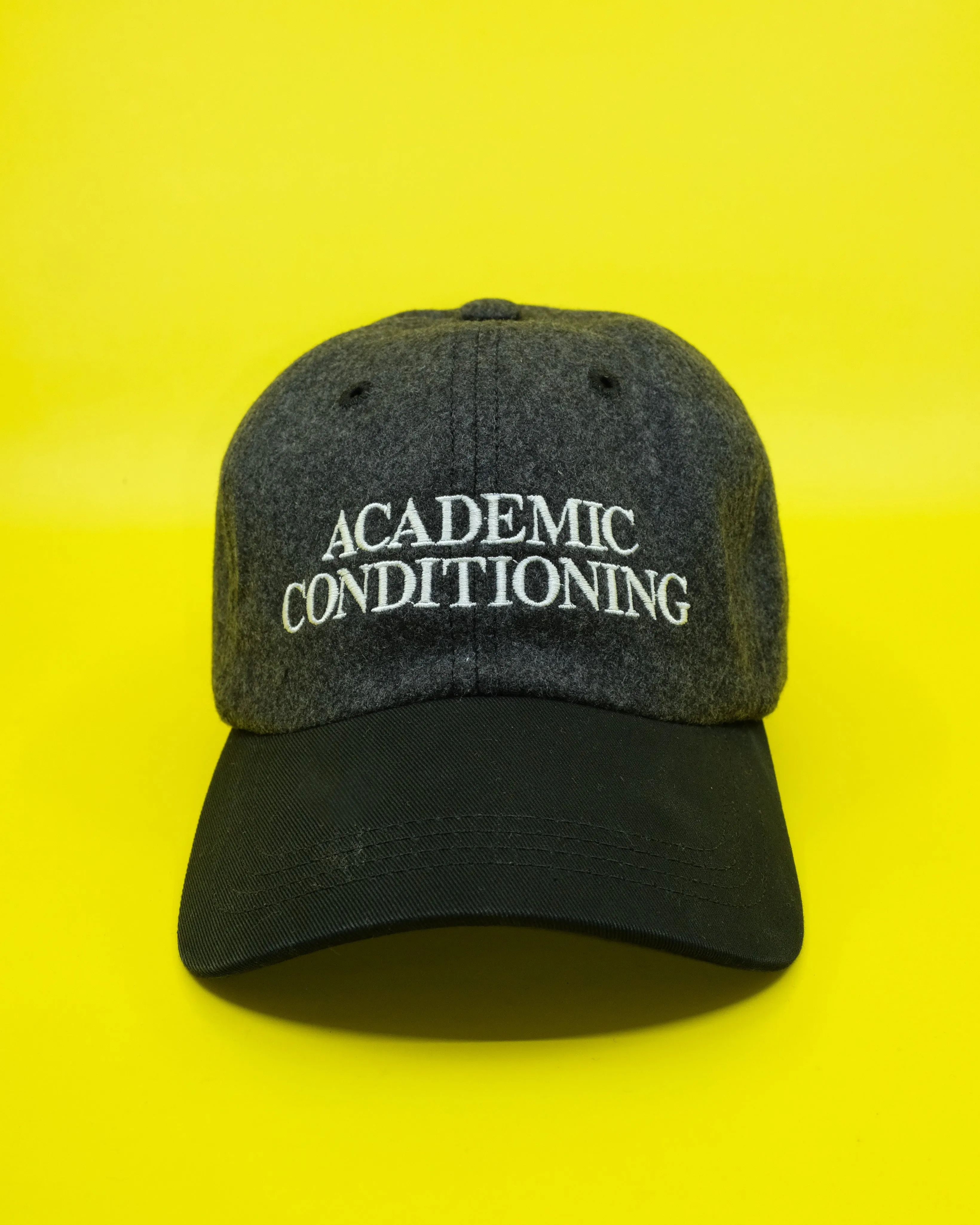 Charcoal & Black Wool Academic Conditioning Hat