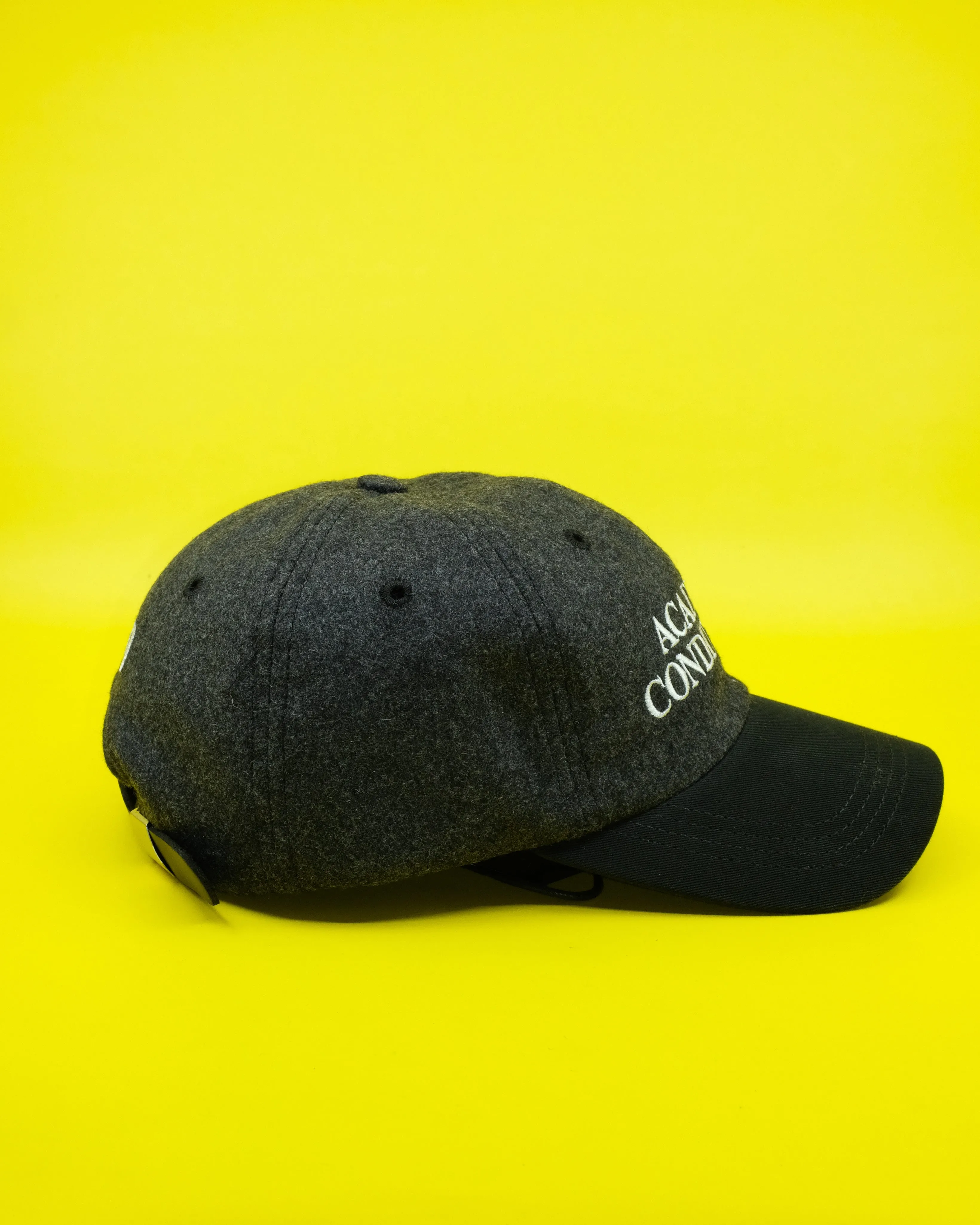 Charcoal & Black Wool Academic Conditioning Hat