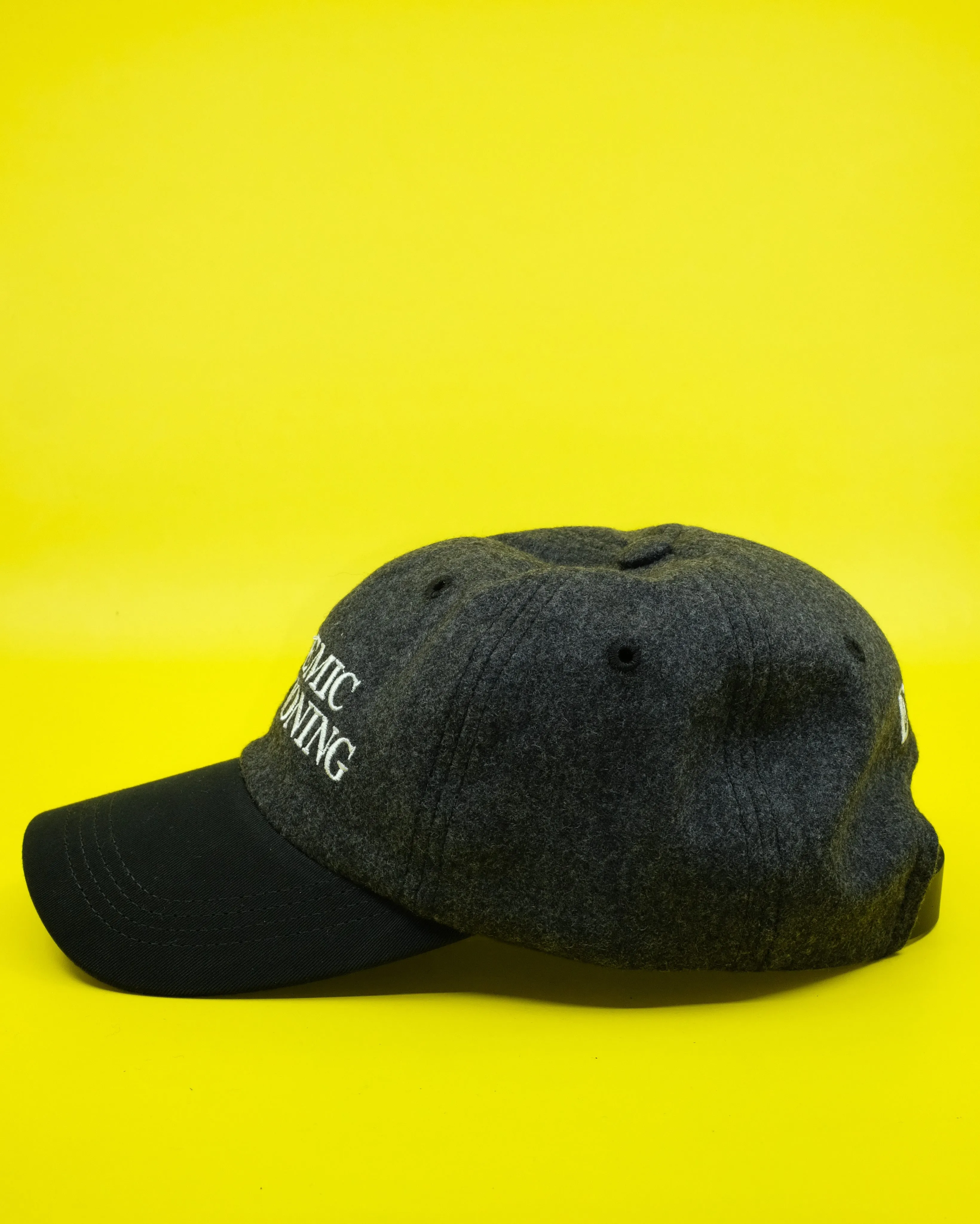 Charcoal & Black Wool Academic Conditioning Hat