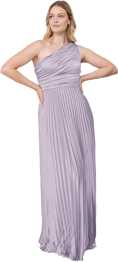 Declan Satin Pleated Dress | Made To Order
