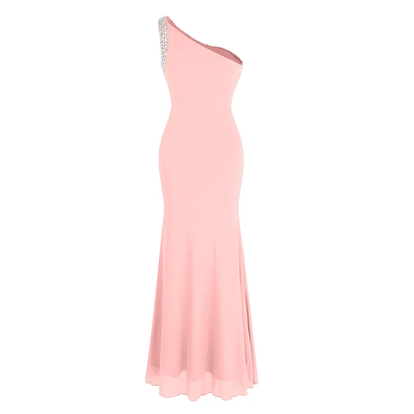 Funki Buys | Dresses | Women's Crystal Beaded Mermaid Dress