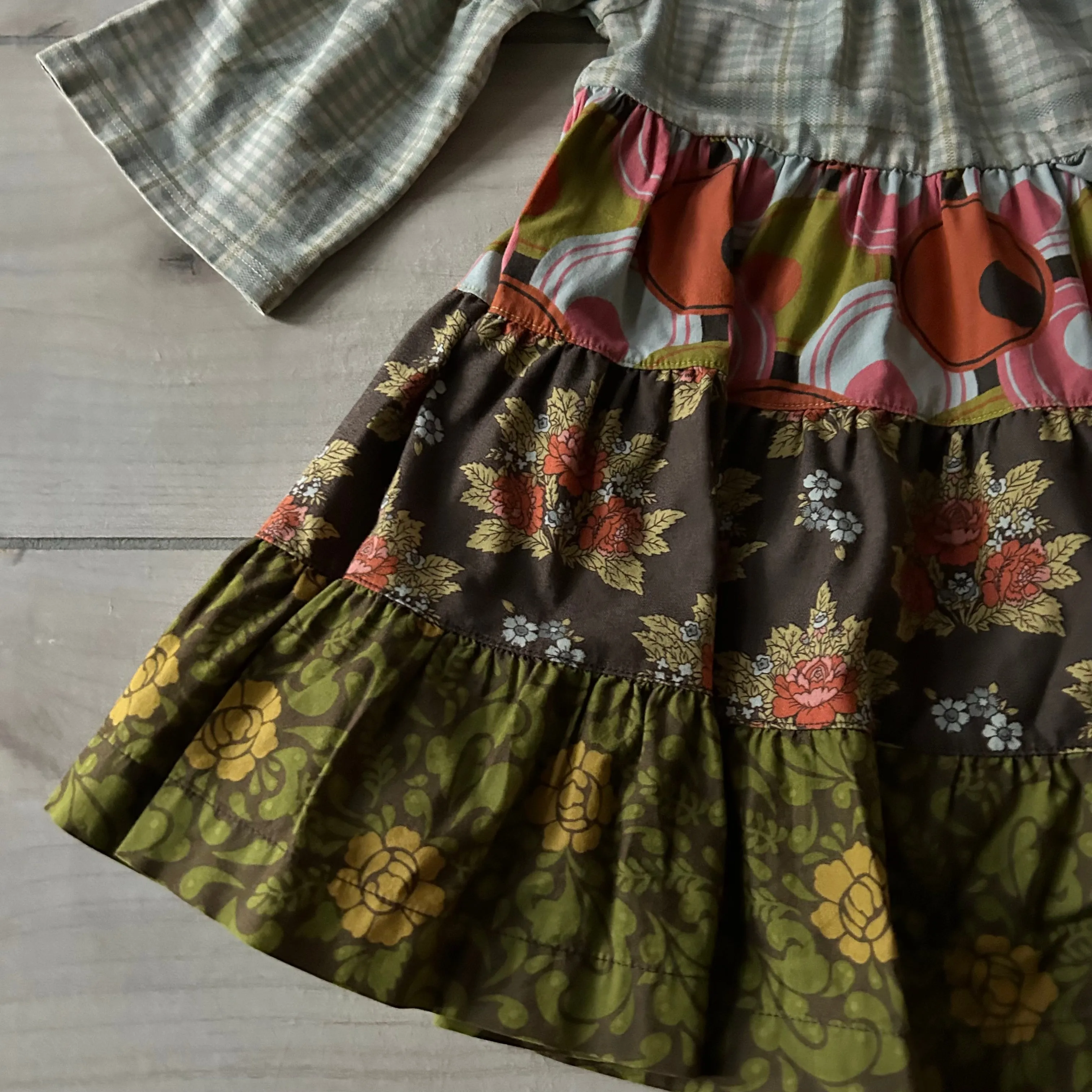 Matilda Jane Brown Floral Circle Outfit