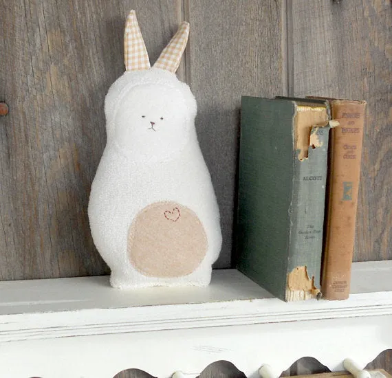 Soft Organic Bunny Rabbit Plush Doll - Made in USA